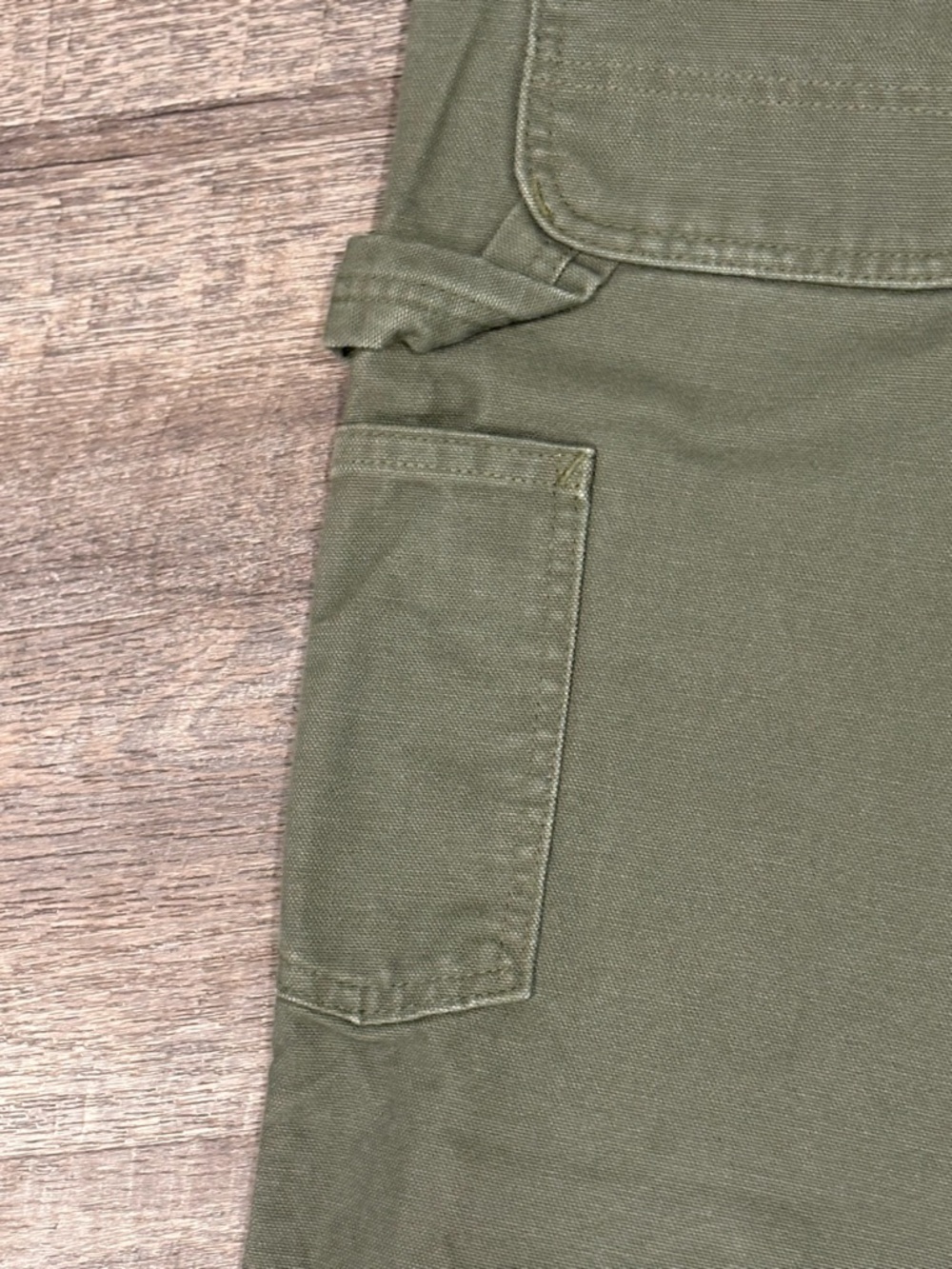 Carhartt Olive Utility Pants Dungaree Fit - Picture 8 of 10